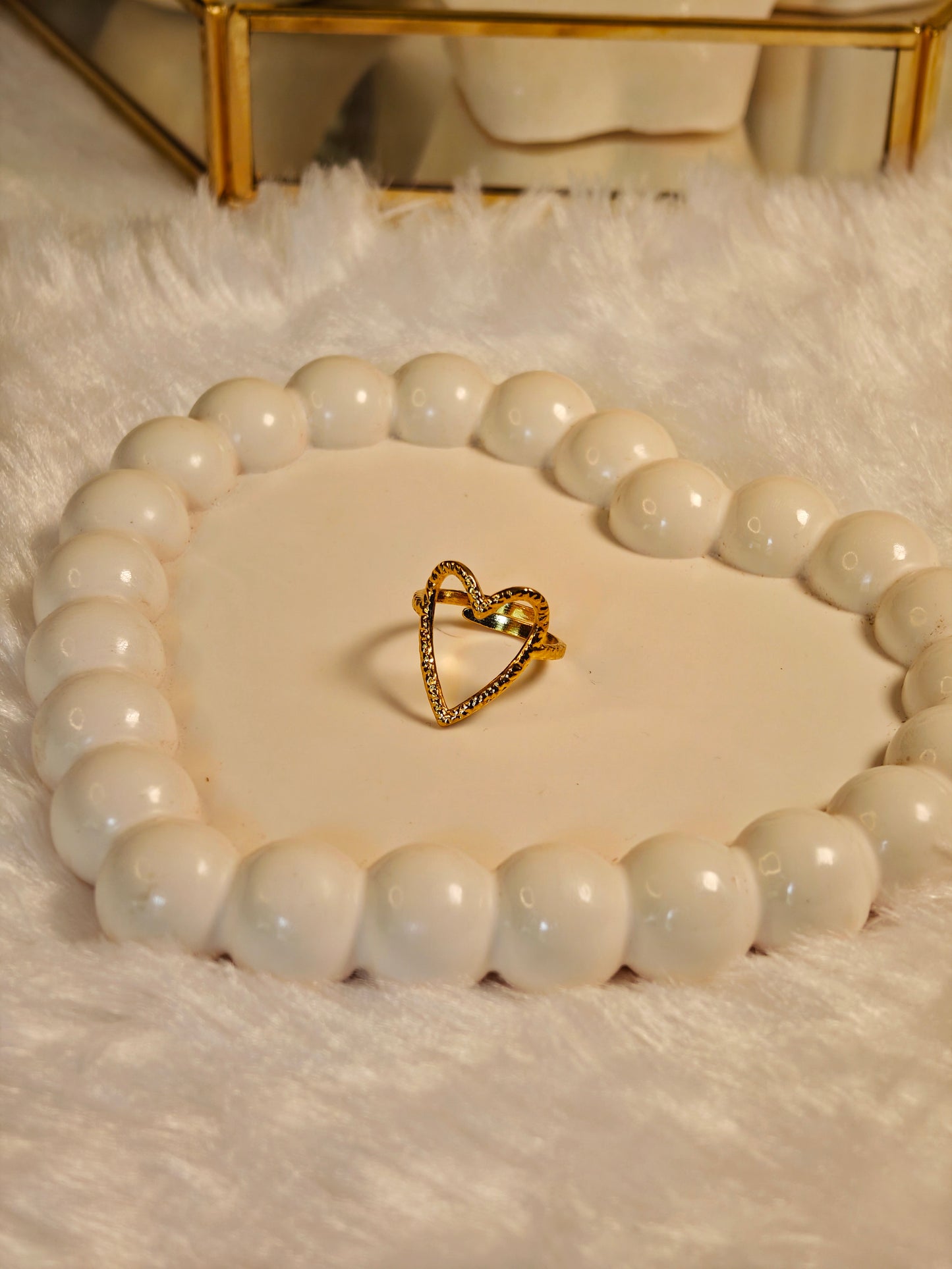 Dotted Heart Ring