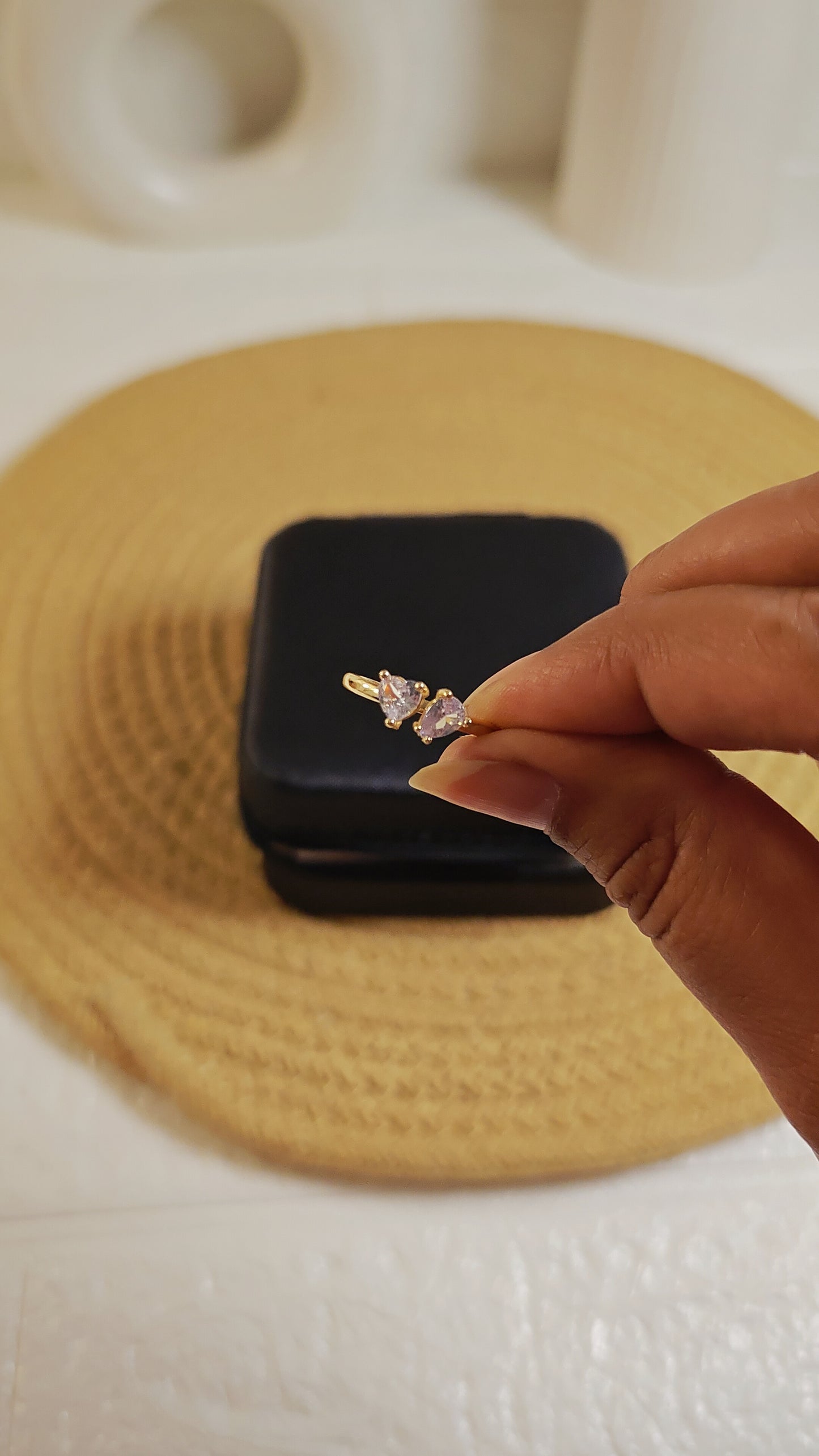Midnight Heart Duo Ring