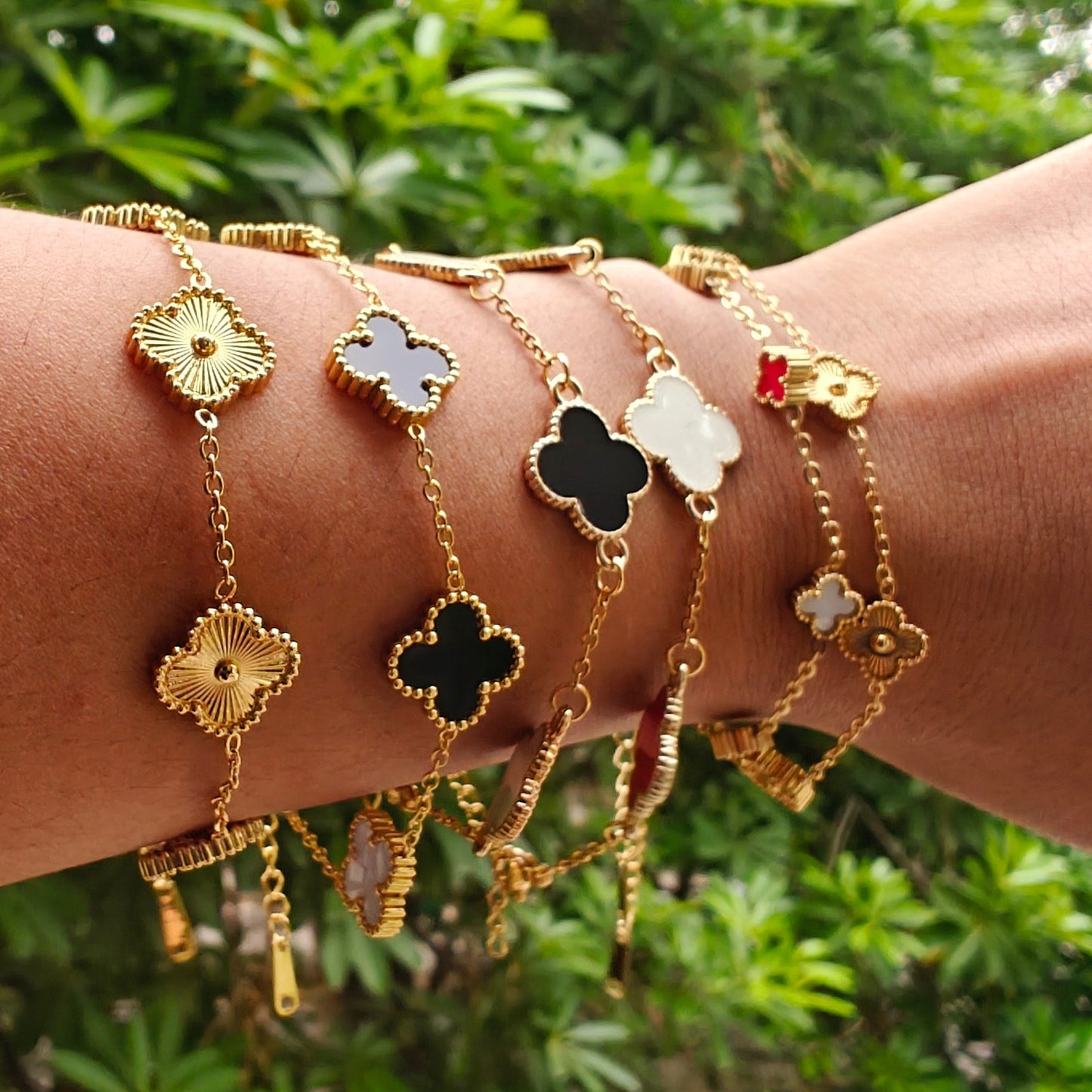 Golden Clover Bracelet Small
