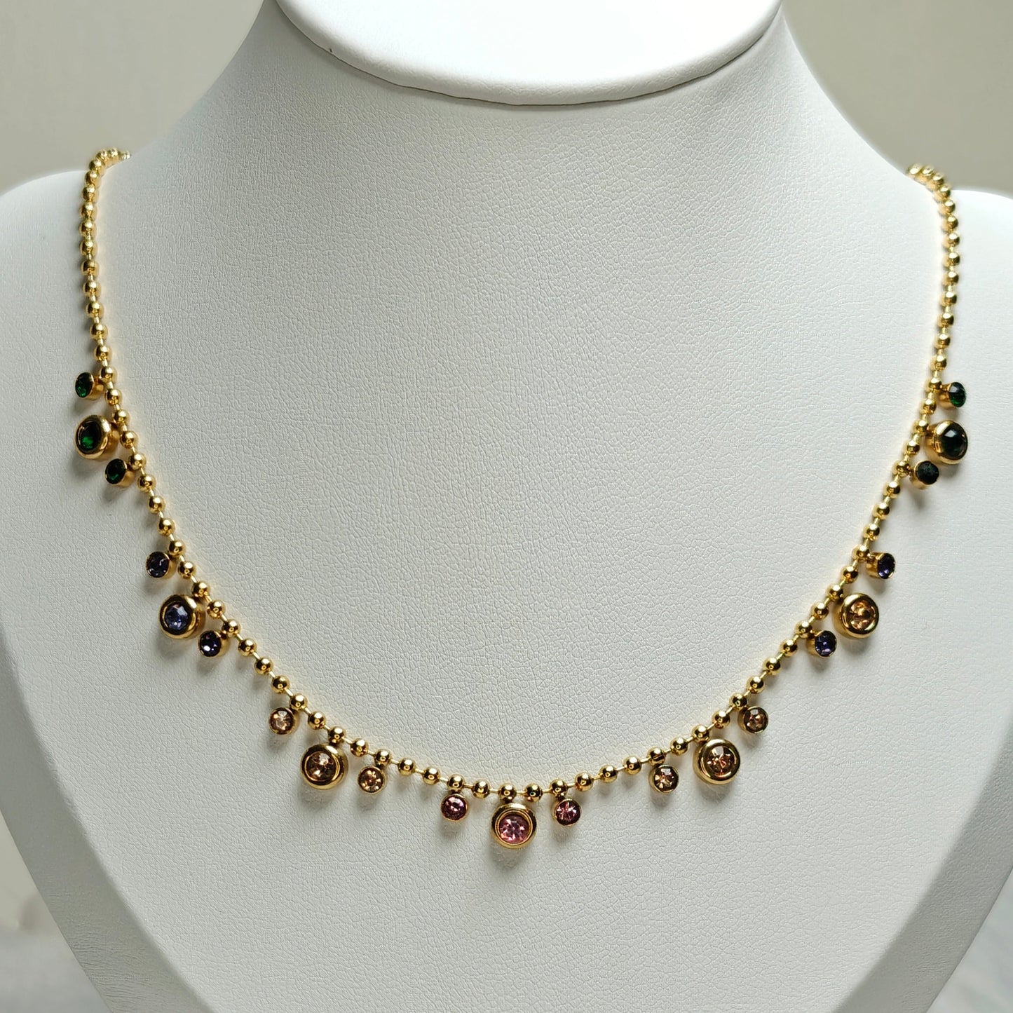 Rainbow Drizzle Necklace