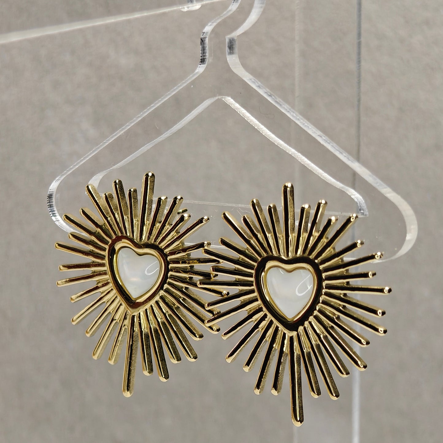Luna Heart Studs