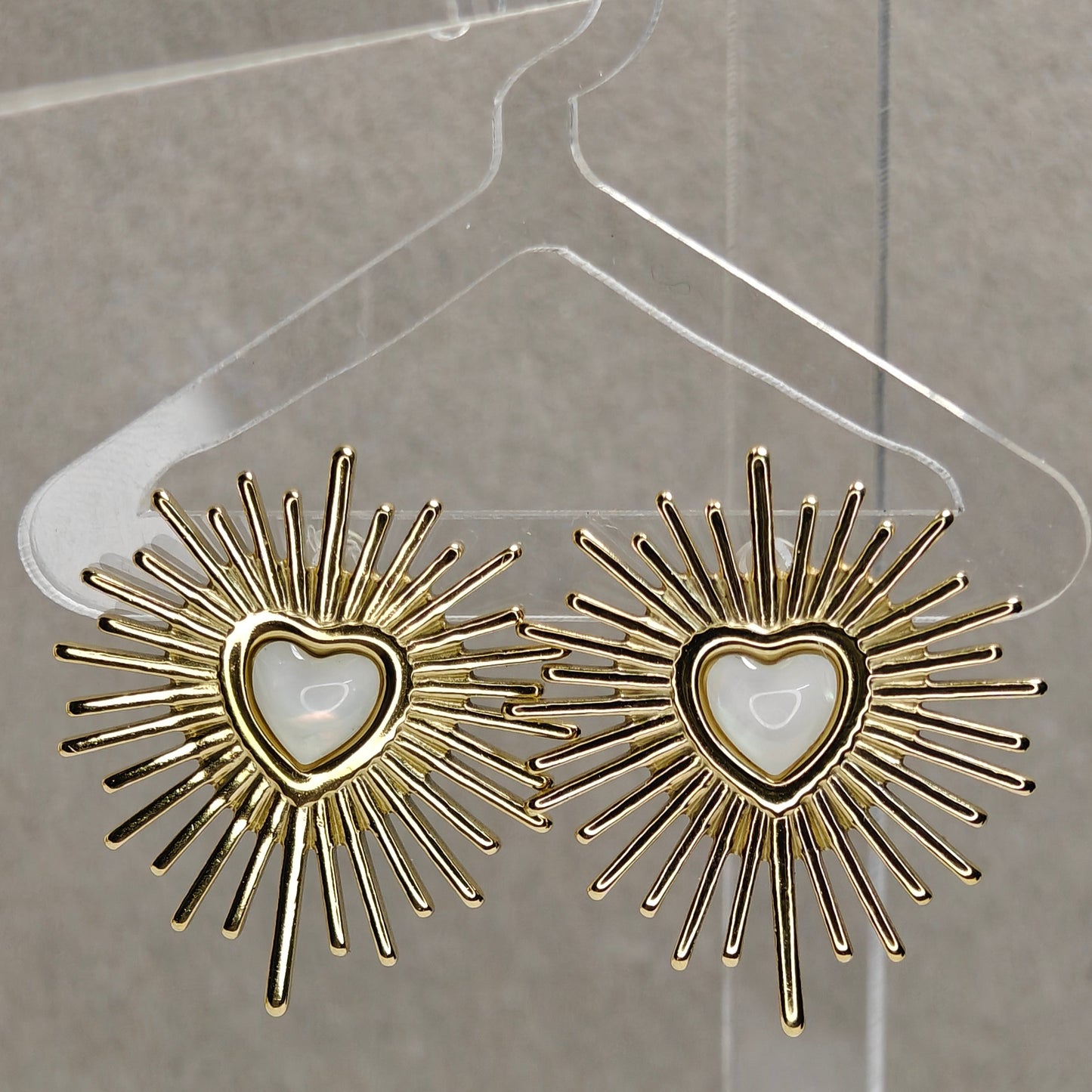 Luna Heart Studs