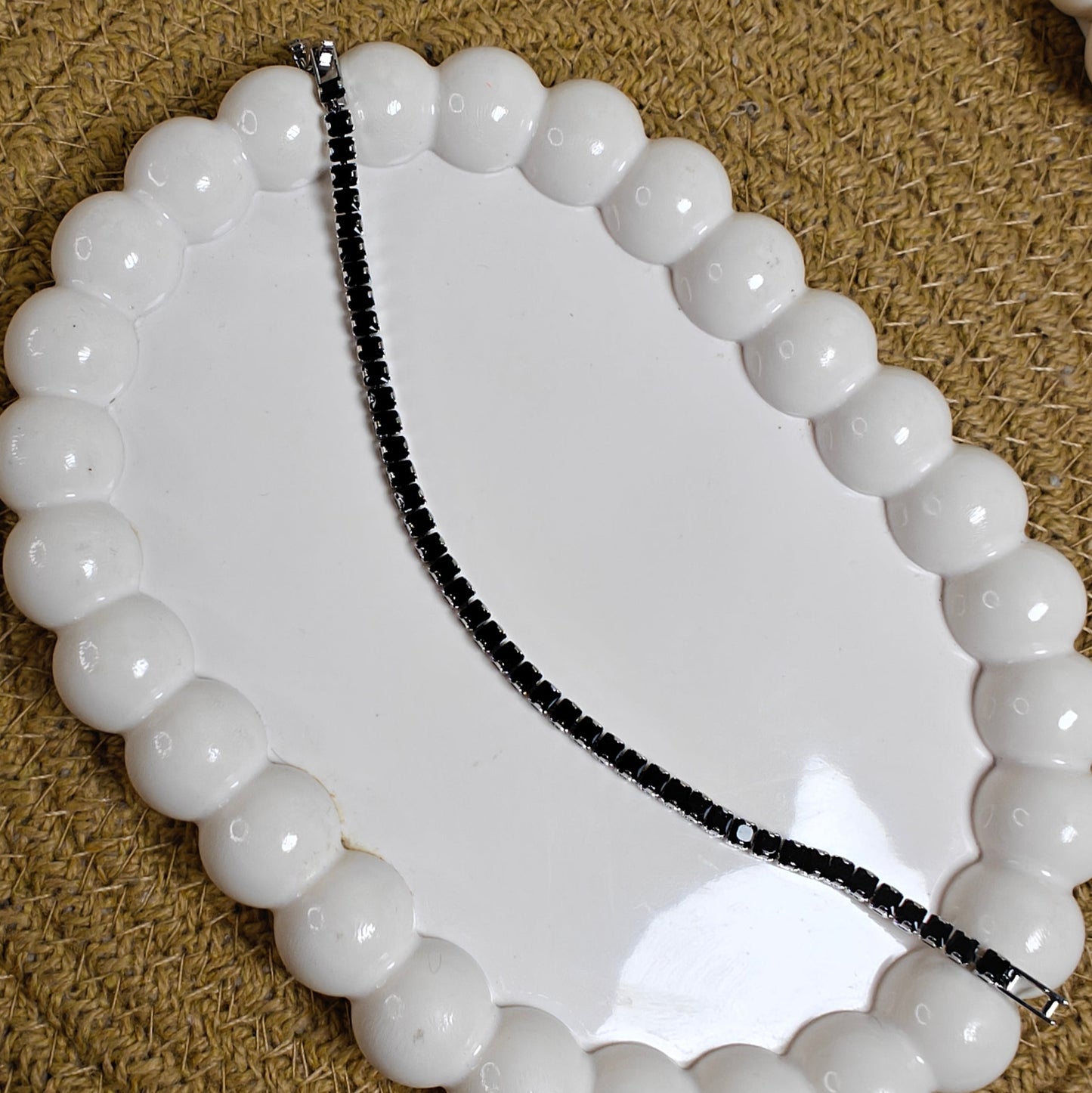 Noir Luxe Tennis Bracelet