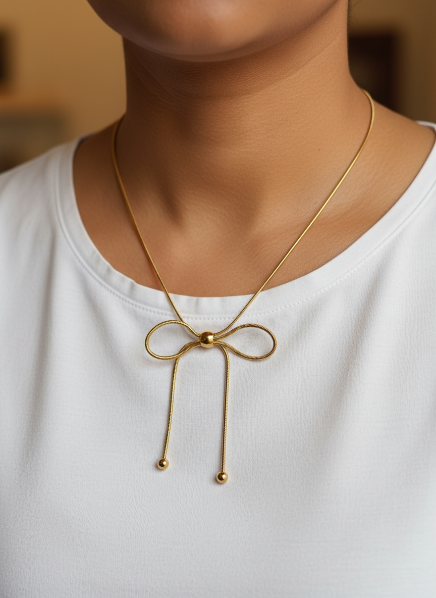 Rivora Bow Necklace