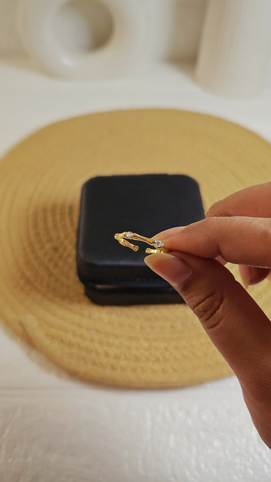 Dainty Bamboo Ring