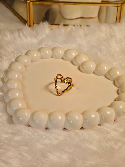 Dotted Heart Ring
