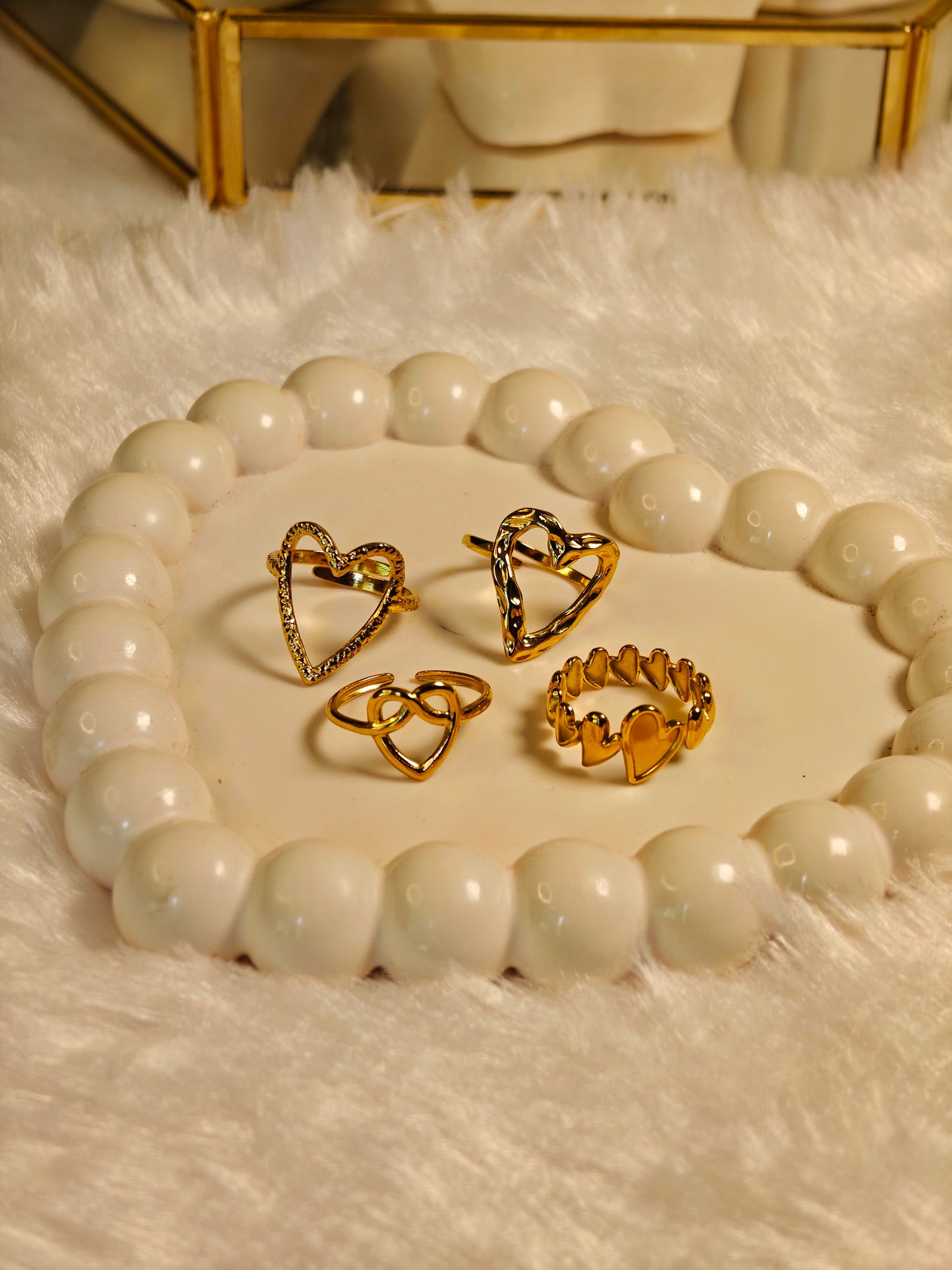 Dotted Heart Ring
