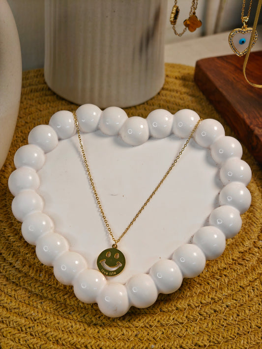 Love Life Smiley Necklace