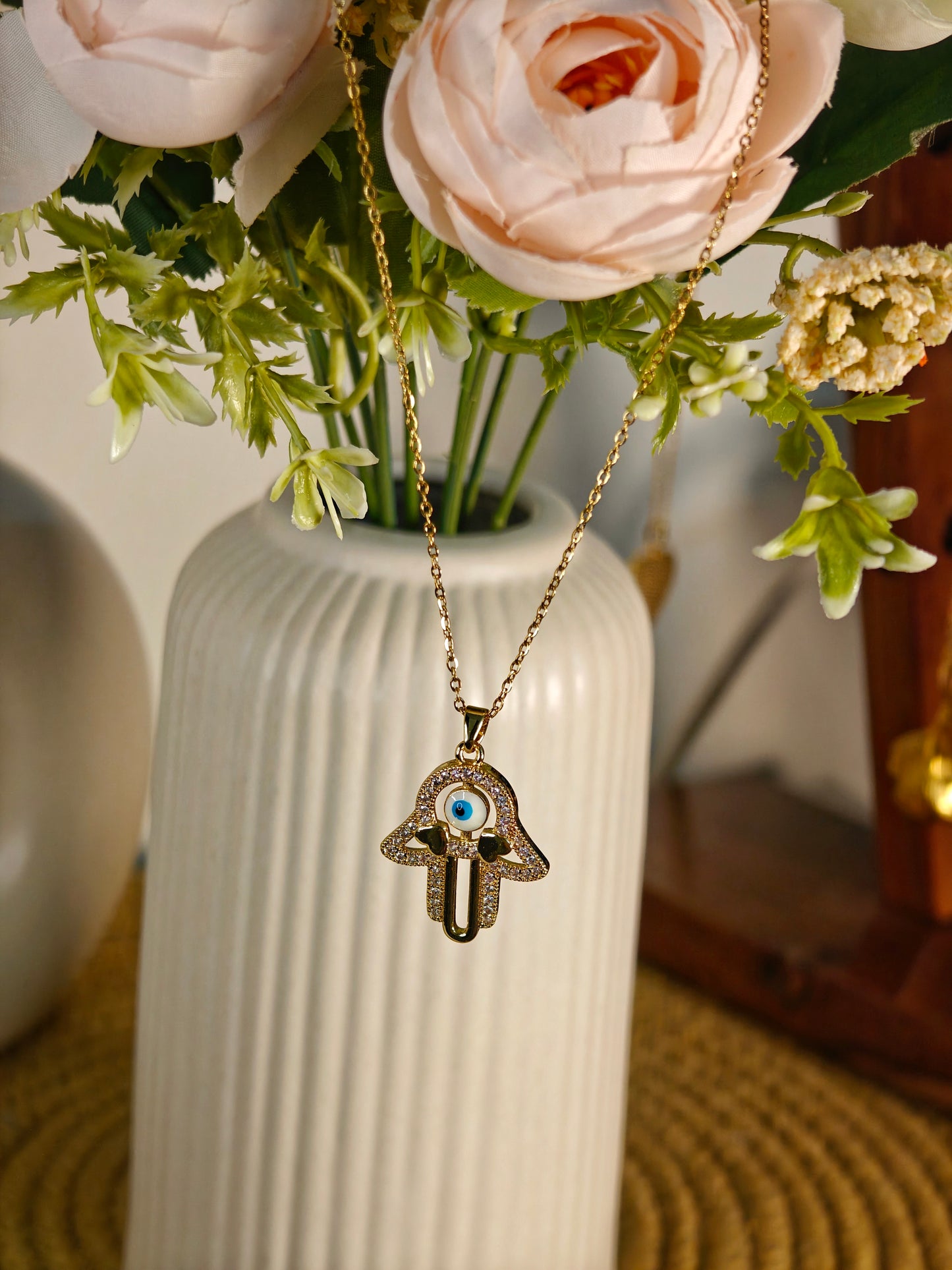 Evil Eye Hamsa Pendant