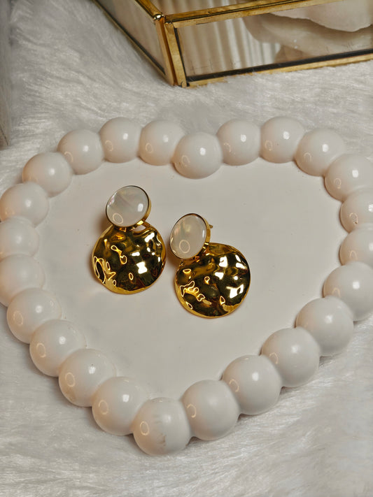 Statement Mother of Pearl Earrings