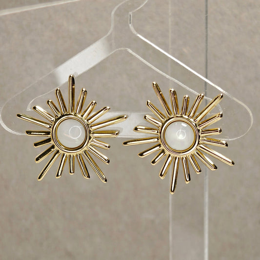 Luna Round Studs