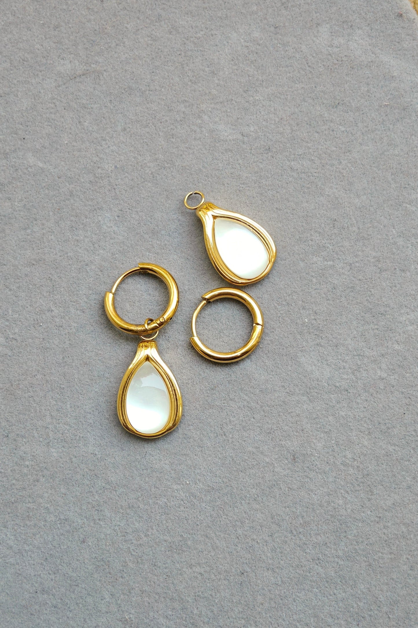 Selene Pearl 2-in-1 Hoops