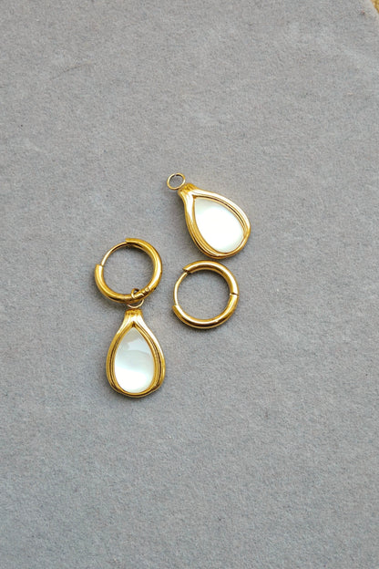 Selene Pearl 2-in-1 Hoops