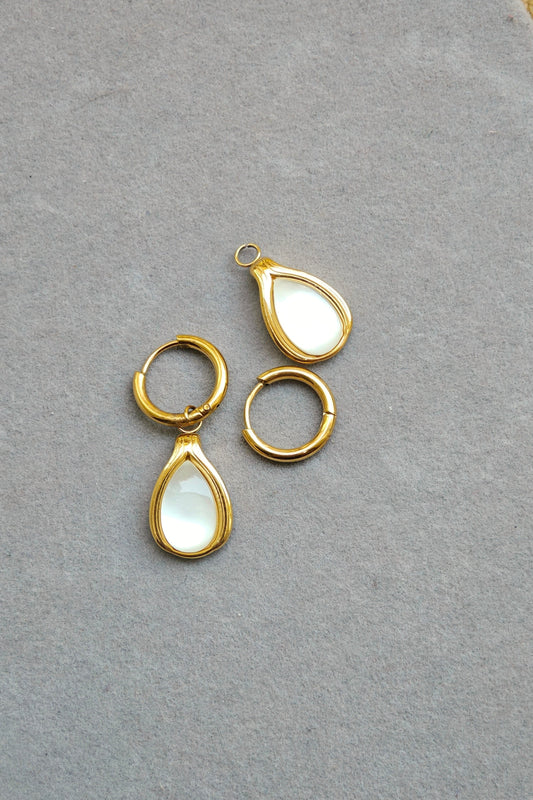 Selene Pearl 2-in-1 Hoops