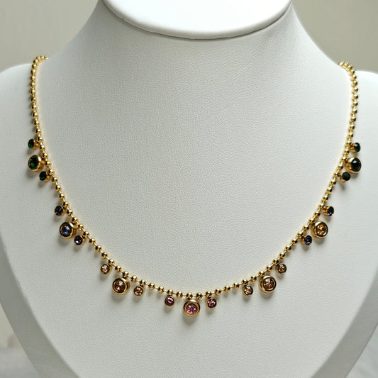 Rainbow Drizzle Necklace