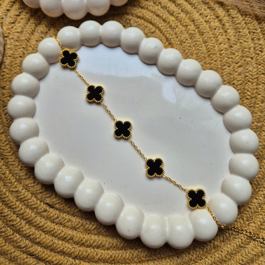B&W Clover 3-in-1 Bracelet
