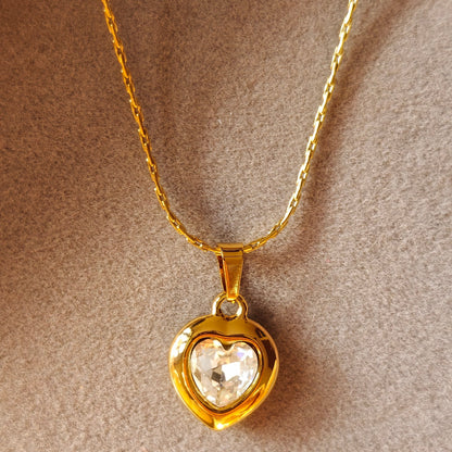 Moonlit Heart Necklace