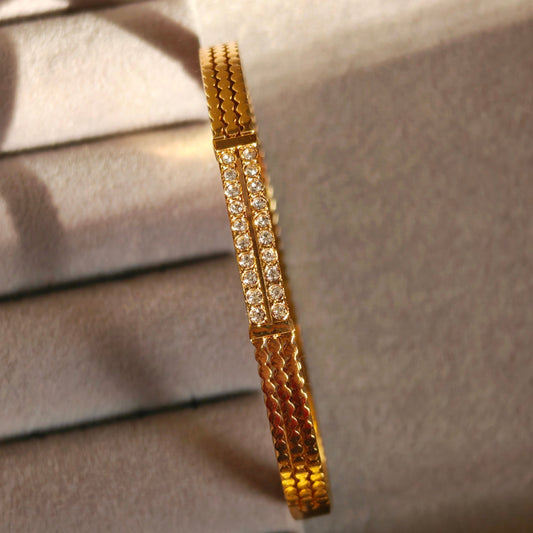 Aurielle Gold Plated Anti Tarnish Bracelet for Thin Wrist