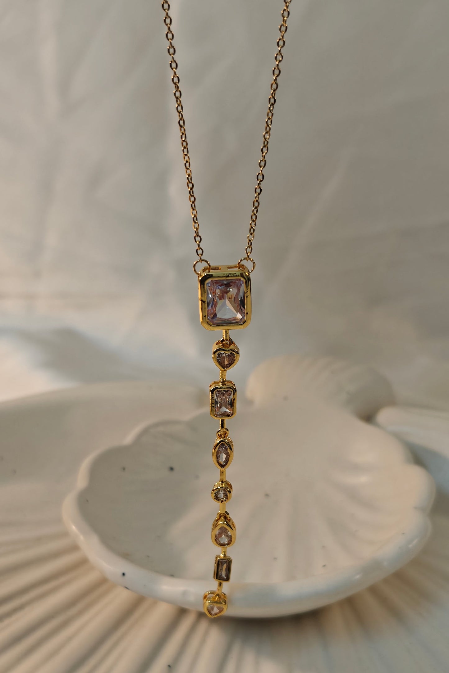 Crystal Lariat Necklace