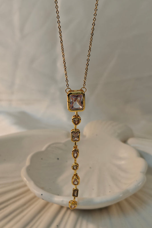Crystal Lariat Necklace