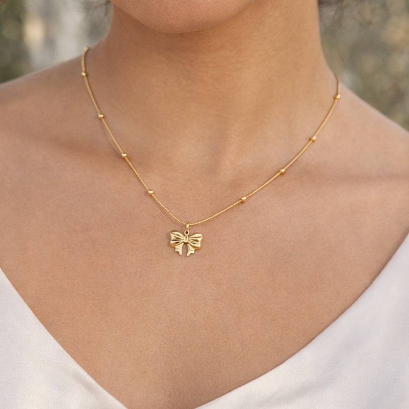 Bow Glow Necklace