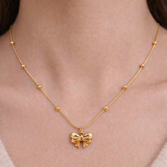 Bow Glow Necklace