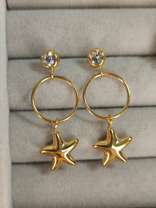 Dainty Starfish Earrings