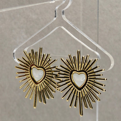 Luna Heart Studs