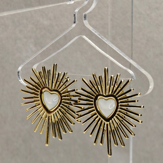 Luna Heart Studs