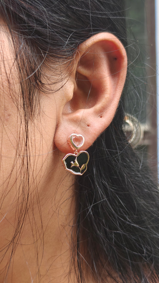 Midnight Rose Dangles