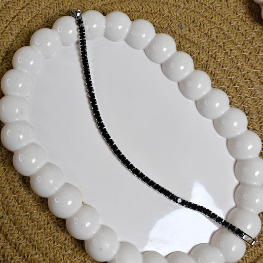 Noir Luxe Tennis Bracelet