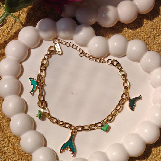 Ocean Whisper Charms Bracelet