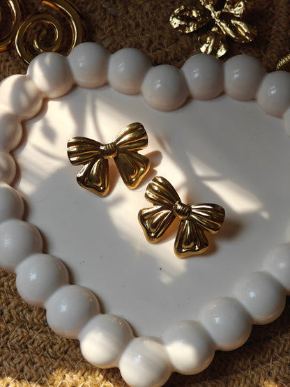 Peony Bow Studs