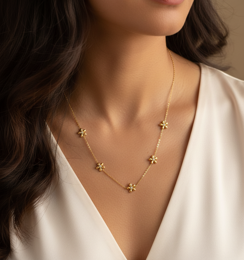 Dainty Daisy Necklace