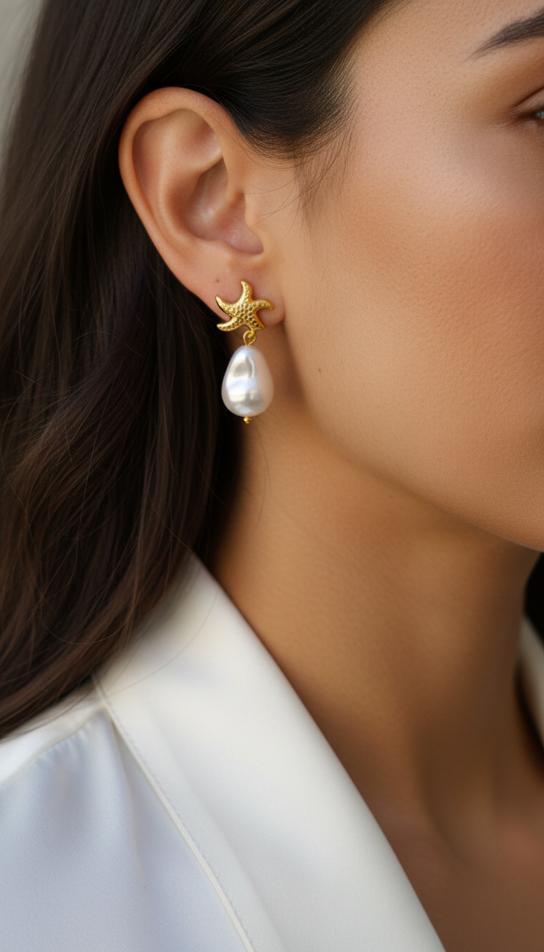 Starry Baroque Drop Earrings