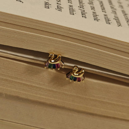 Rainbow Swan Ball back studs