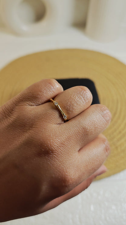 Dainty Bamboo Ring