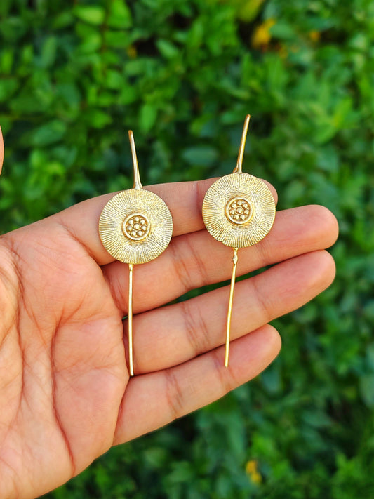 Kiwi Handmade Ear Pin Earrings